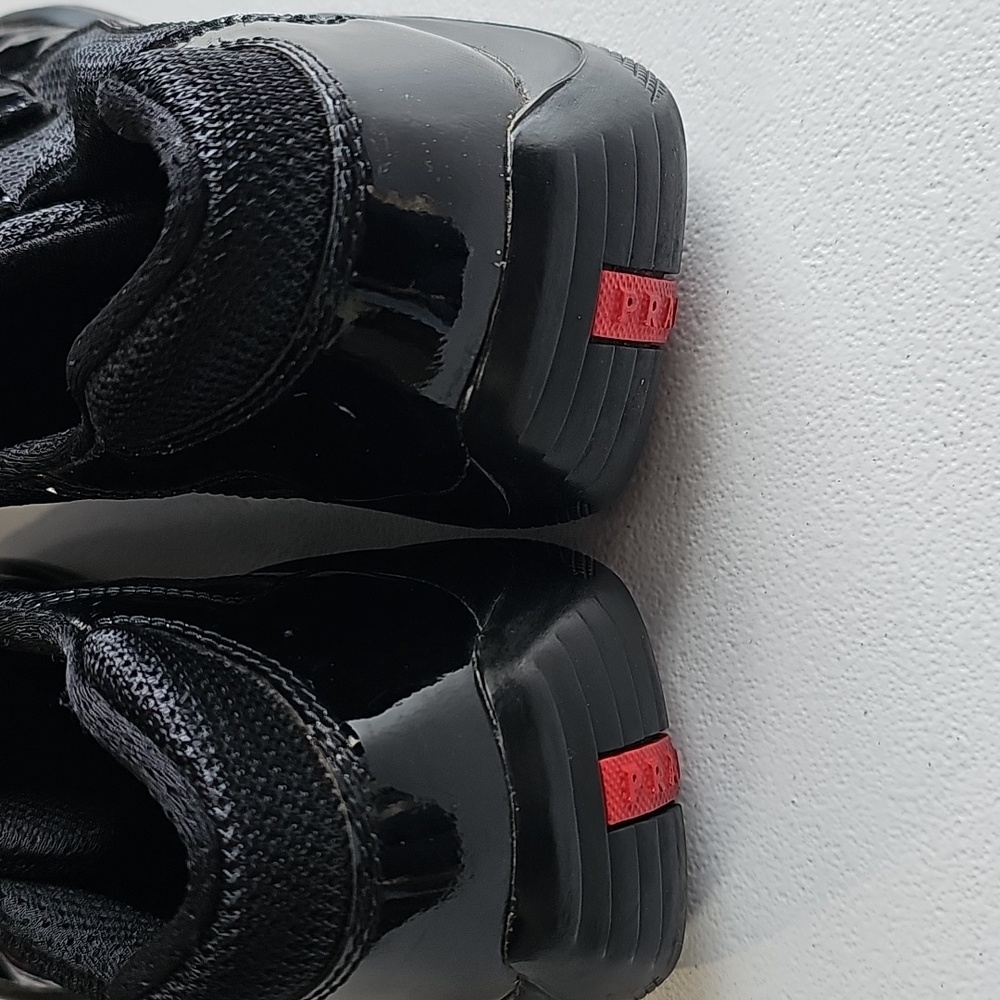 Black Mens Shoes with Velcro Straps - Picture 4 of 7